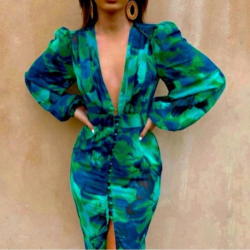 Beautiful Multi Green Dress